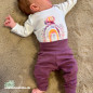 Preview: Bügelbild Regenbogenfrühling lila